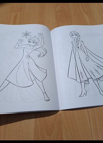  Beden Renk Elsa boyama kitabı 