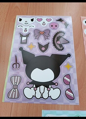  Beden Renk Hello kitty kuromi tak çıkar sticker 