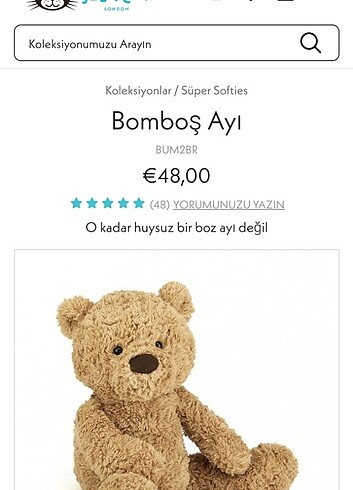 Jellycat ayıcık 