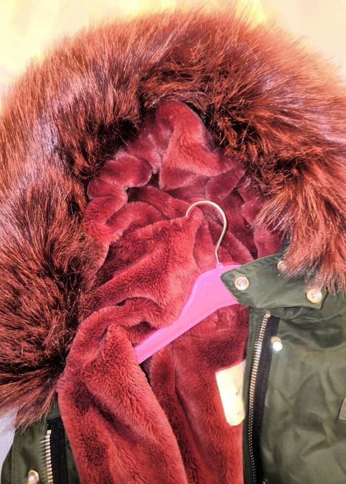 Mango kürklü parka - Görsel 4