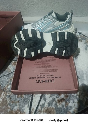 38 Beden gri Renk Gri Bağcıklı Kadın Spor Ayakkabı
