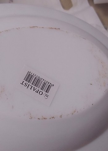 Desenli Beyaz Porselen Kayık Tabak Seti - Görsel 8