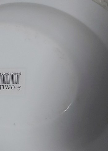 Desenli Beyaz Porselen Kayık Tabak Seti - Görsel 3