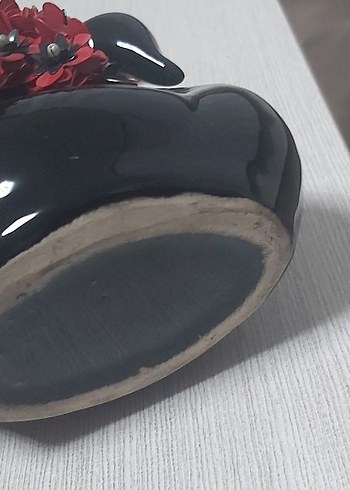 Pul Çiçekli Seramik kuğu biblosu - Görsel 5