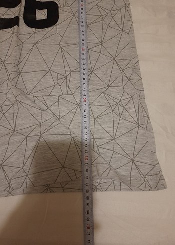 13-14 Yaş Beden gri Renk Erkek Gri Baskılı Kolsuz Tişört