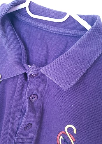 GS Store Mor Kısa Kollu Düğmeli Polo Tişört