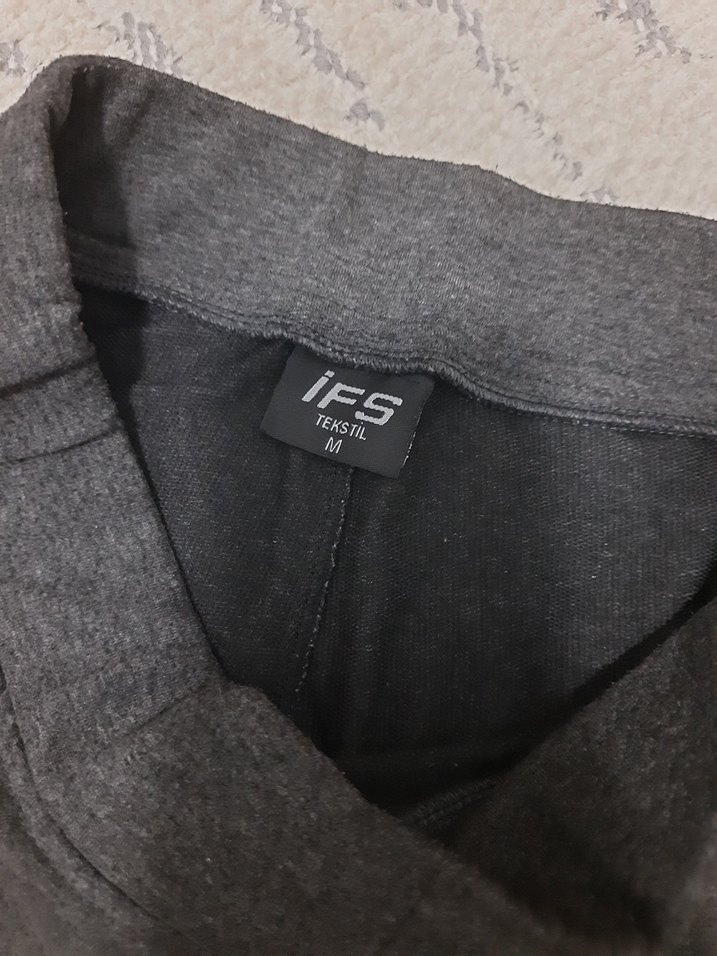 Gri Erkek Eşofman Altı, Normal Boy, Regular Fit - Görsel 4