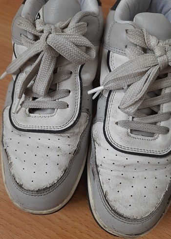 Gri Bağcıklı  Spor Ayakkabı - Görsel 7