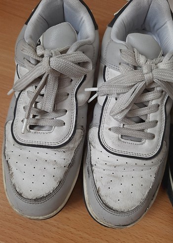 Gri Bağcıklı  Spor Ayakkabı - Görsel 5