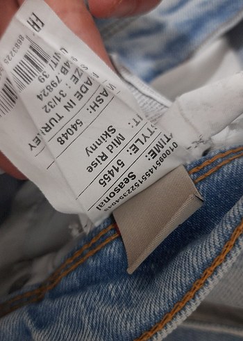 Gri Midi Boy erkek Denim Pantolon - Görsel 6