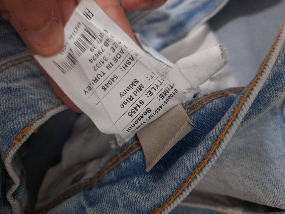 Gri Kadın Midi Boy Denim Jean - Görsel 4