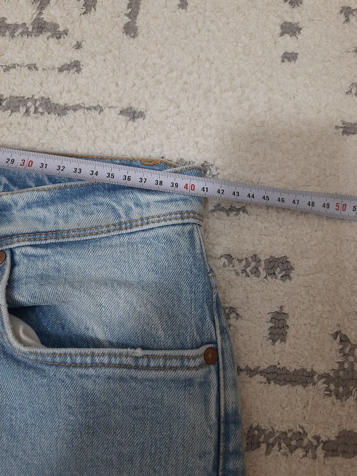 Gri Kadın Midi Boy Denim Jean - Görsel 3