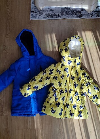 24-36 Ay Beden 2 adet çocuk bebek şişme mont