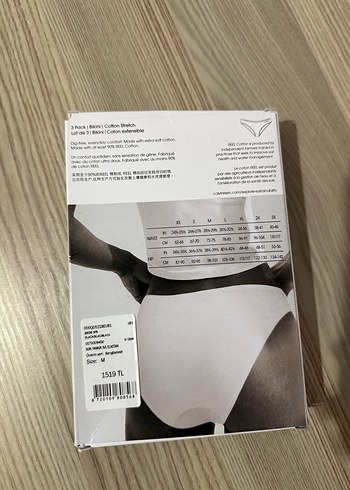 m Beden Calvin Klein Baskılı Kadın Bikini 3'lü Paket