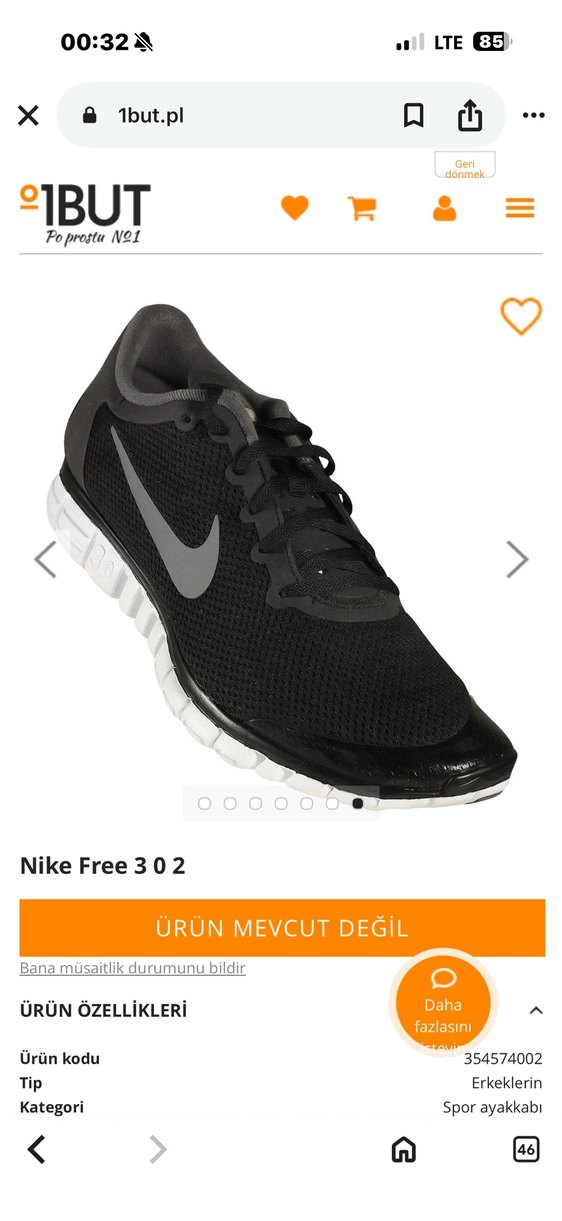 Gri Nike Free 3.0 2 Erkek Spor Ayakkabı - Görsel 3