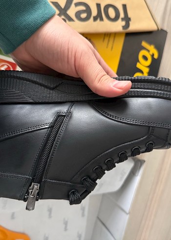 Siyah Fermuarlı Erkek Biker Bot - Görsel 7