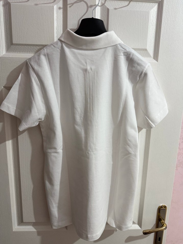 Lacoste Beyaz Fermuarlı Polo Tişört - Görsel 2