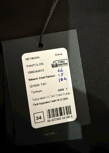 Siyah Regular Fit Erkek Pantolon - Görsel 10