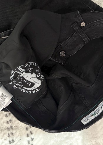 Lacoste Siyah Düğmeli Regular Fit Kot Pantolon - Görsel 9