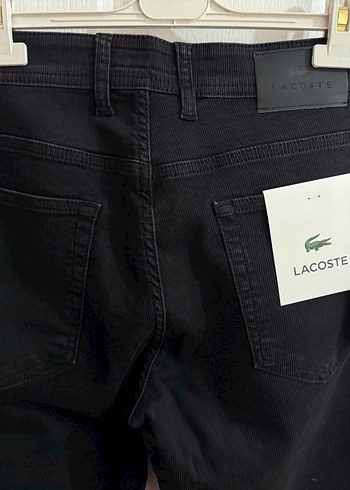 Lacoste Siyah Düğmeli Regular Fit Kot Pantolon - Görsel 7
