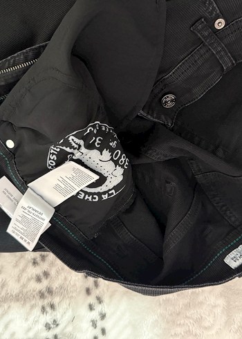 Lacoste Siyah Düğmeli Regular Fit Kot Pantolon - Görsel 8