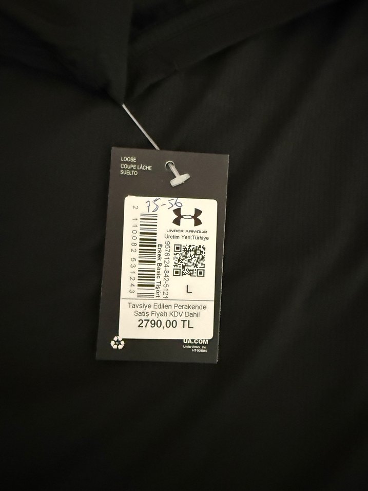 Erkek Siyah Kısa Kollu Spor Tişört - Görsel 3