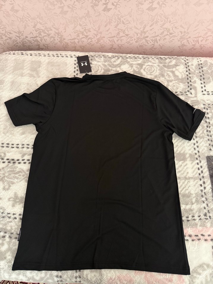 Erkek Siyah Kısa Kollu Spor Tişört - Görsel 4