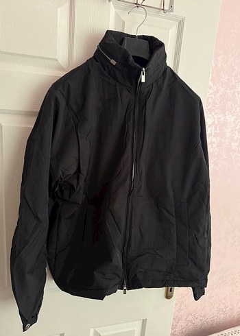 Emporio Armani Siyah Fermuarlı Erkek Mont - Görsel 9