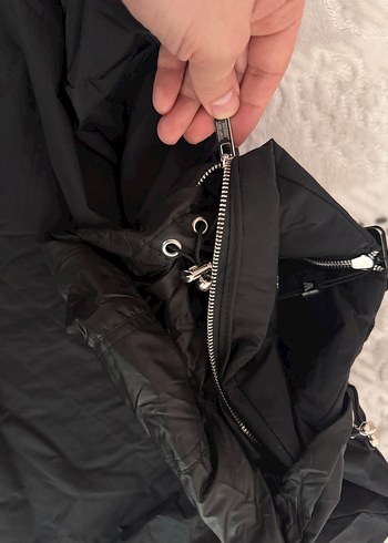 Emporio Armani Siyah Fermuarlı Erkek Mont - Görsel 4