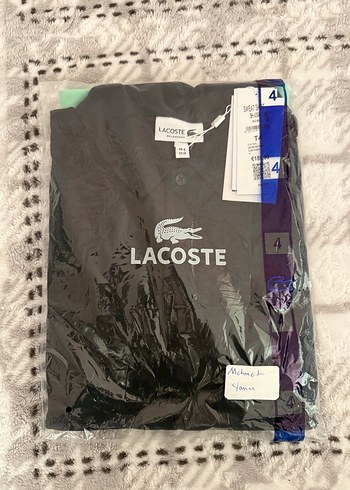 Lacoste Siyah Çizgili Uzun Kollu Polo Tişört - Görsel 8