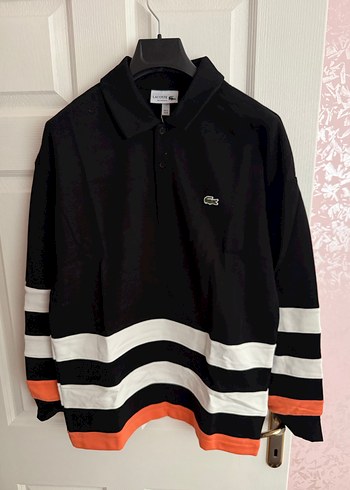 Lacoste Siyah Uzun Kollu Polo Tişört - Görsel 7