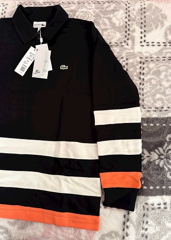 Lacoste Siyah Uzun Kollu Polo Tişört - Görsel 2
