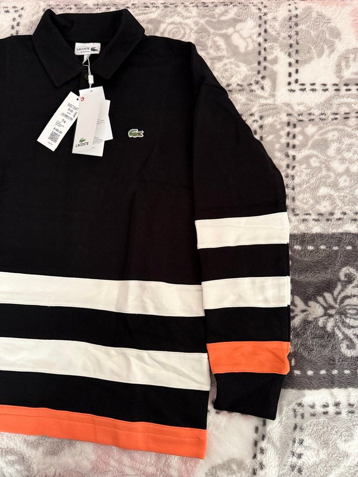 Lacoste Siyah Uzun Kollu Polo Tişört - Görsel 2