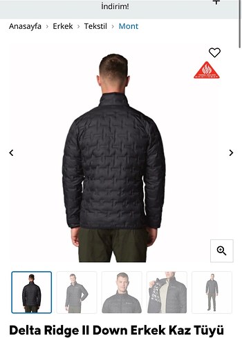 Delta Ridge II Erkek Kaz Tüyü Mont - Görsel 2