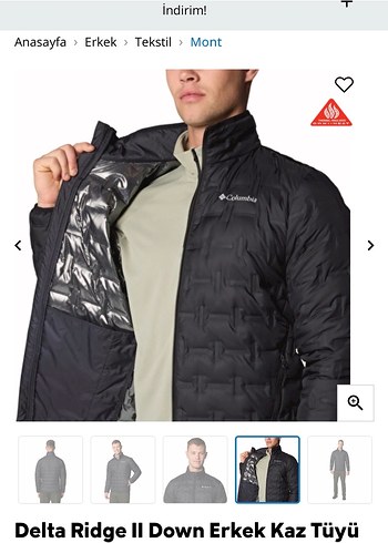 Delta Ridge II Erkek Kaz Tüyü Mont - Görsel 4