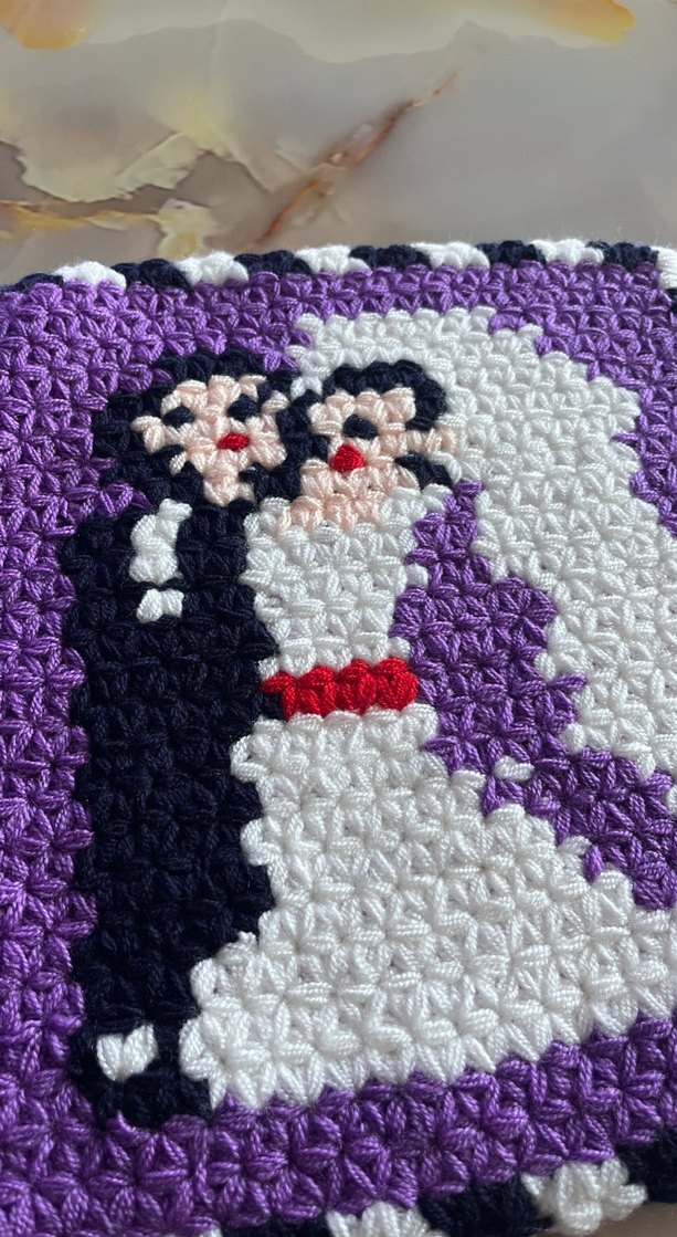 Mor Örgü Banyo Süngeri - Görsel 2