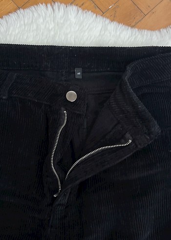 40 Beden trendyolmilla 40 beden kadife siyah pantolon
