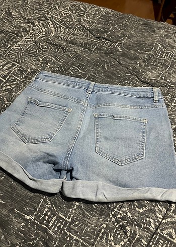 Lcw Kadın Mavi Mini Kot Şort - Görsel 4