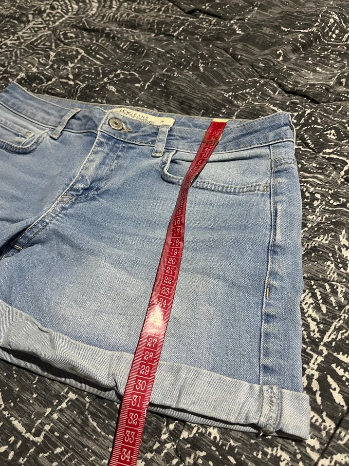 Lcw Kadın Mavi Mini Kot Şort - Görsel 3