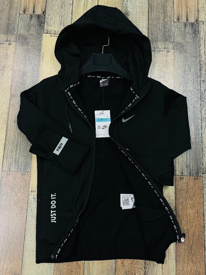 Siyah Fermuarlı Kadın Spor Sweatshirt - Görsel 3