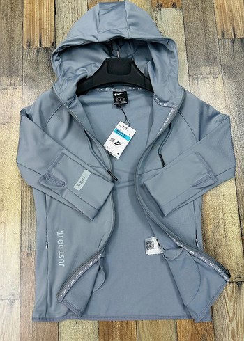 Siyah Fermuarlı Kapüşonlu Kadın Spor Üstü - Görsel 4