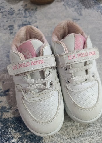 U.S. Polo Assn. Beyaz Kız Çocuk Spor Ayakkabısı