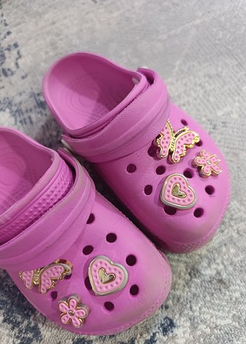 Pembe Nakışlı Kız Çocuk Terlikleri