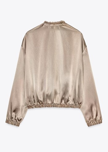 xs Beden camel Renk zara fıbrıllı saten ceket xs beden s-m-l uyumlu