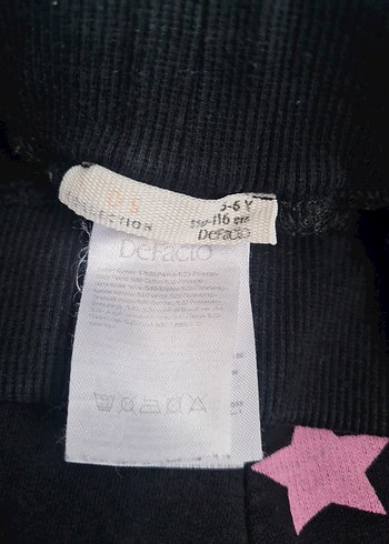 Kız Çocuk Siyah Yıldız Desenli Bağcıklı Eşofman en 25 boy 61 cm - Görsel 2