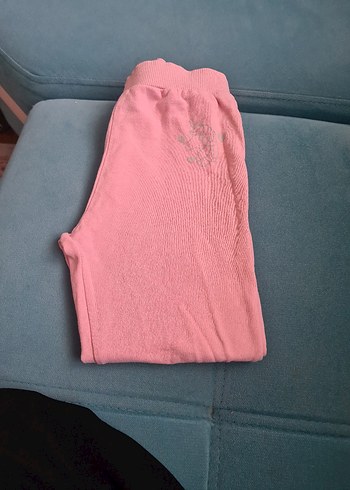 Pembe Kız Çocuk Rahat Kesim Eşofman Altı en 24 boy 60 cm - Görsel 4