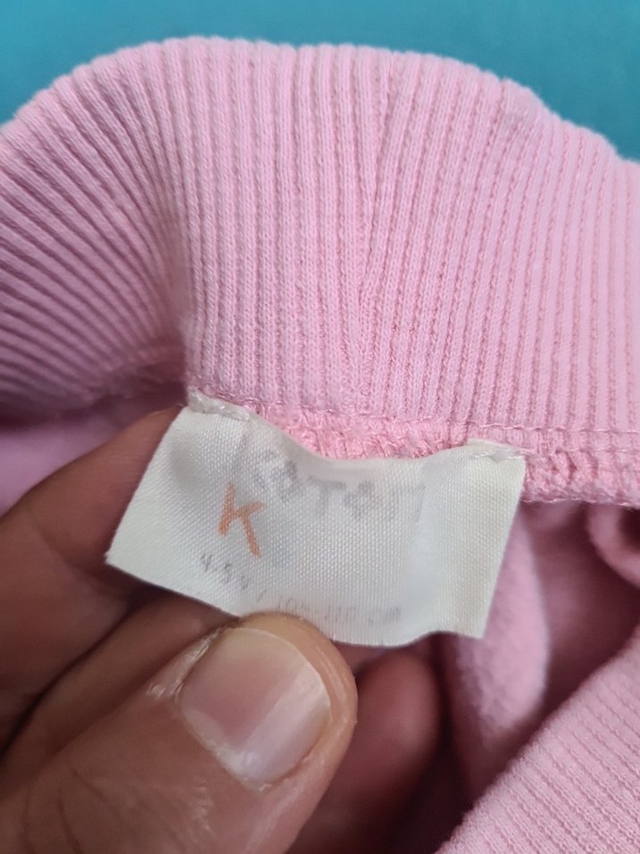 Pembe Kız Çocuk Rahat Kesim Eşofman Altı en 24 boy 60 cm - Görsel 3