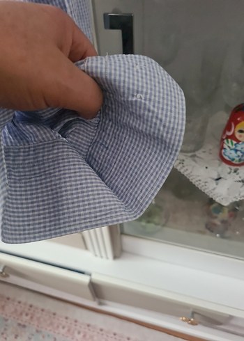 Erkek Mavi Keten Gömlek Uzun Kollu Rahat Kesim - Görsel 7