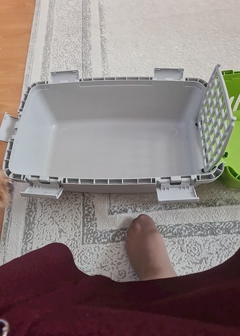 Yeşil Taşıma Çantası ve Kedi ve küçük köpek cantasi - Görsel 3