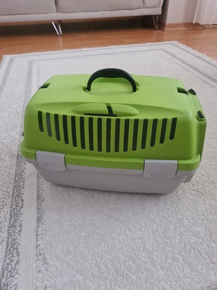 Yeşil Taşıma Çantası ve Kedi ve küçük köpek cantasi - Görsel 4